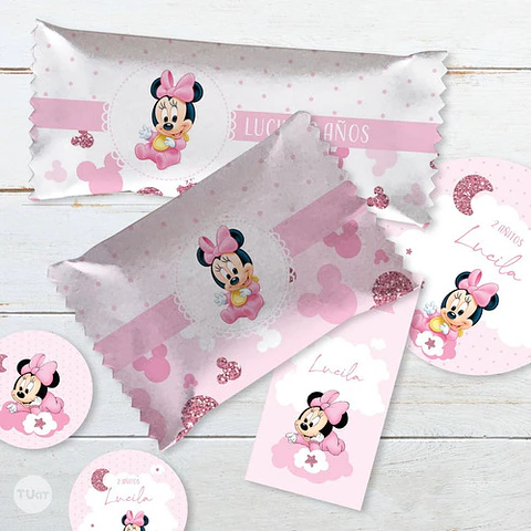 Kit Imprimible Minnie Bebe Baby Babies Tukit