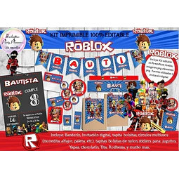 Kit Imprimible Roblox 100% Editable