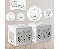 Kit Imprimible Animales Blanco Negro Tukit