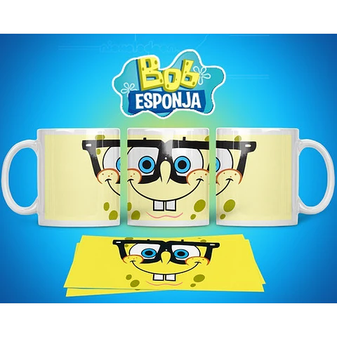 Kit Diseños Plantillas Tazas Bob Esponja Sublimación M2
