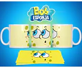 Kit Diseños Plantillas Tazas Bob Esponja Sublimación M2