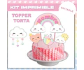 Kit Imprimible Lluvia De Amor Nubecita Editable Deco Y Candy