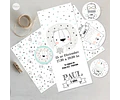 Kit Imprimible Animales Blanco Negro Tukit