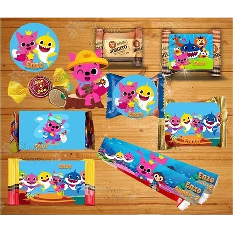 Kit Imprimible Baby Shark Editable