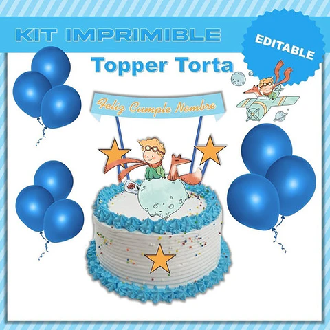 Kit Cumpleaños El Principito Imprimible Editable 
