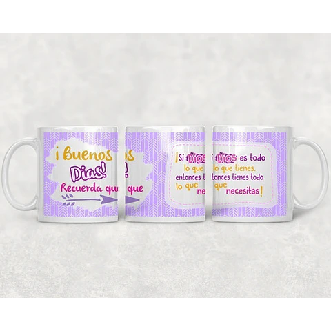 Kit Diseños Plantillas Tazas Religión Dios Sublimación M1