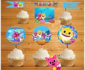 Kit Imprimible Baby Shark Editable
