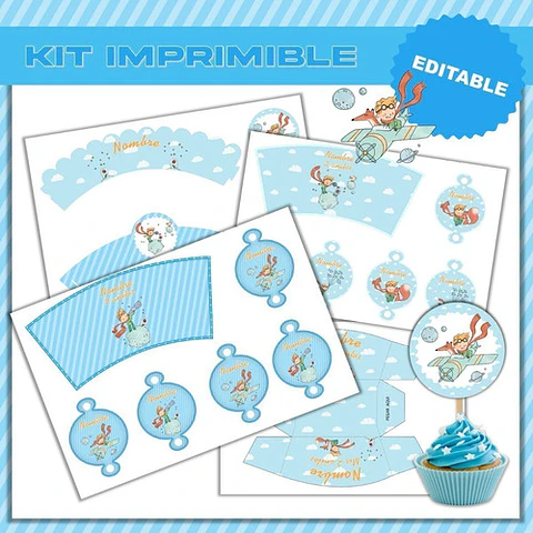 Kit Cumpleaños El Principito Imprimible Editable 