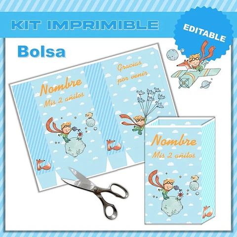 Kit Cumpleaños El Principito Imprimible Editable 