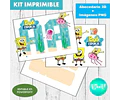 Kit Imprimible Letras 3d Editables Bob Esponja +  