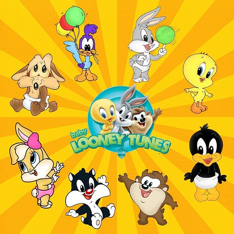 Kit Digital Looney Tunes Baby Clipart Png + Papel Digital