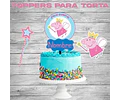 Kit Cumpleaños Peppa Pig Hada Imprimible + Pintar