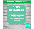 Kit Imprimible Molde Caja Almohada Con Asa Editable + Papel