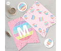 Kit Imprimible Juego Trama De Colores Cumpleaños Tukit