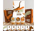Kit Imprimible Dinosaurios Silueta Colores Tierra Candy Bar