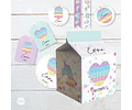 Kit Imprimible Juego Trama De Colores Cumpleaños Tukit