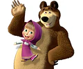 Kit Fondos Y Cliparts Masha Y Oso Imprimibles #607