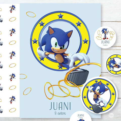 Kit Imprimible Sonic Tukit