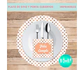Kit Imprimible X 6 Plato De Sitios Feliz Cumple