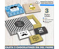Kit Imprimible Dia Del Padre Caja 3 Chocolatines Editable