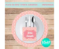 Kit Imprimible X 6 Plato De Sitios Feliz Cumple