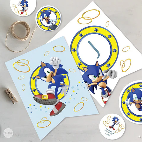 Kit Imprimible Sonic Tukit