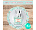 Kit Imprimible X 6 Plato De Sitios Feliz Cumple