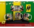 Kit Diseños Plantillas P/ Tazas Bob Marley Sublimación 