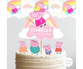 Kit Imprimible Peppa Pig Cumpleaños Fiesta Candybar Editable