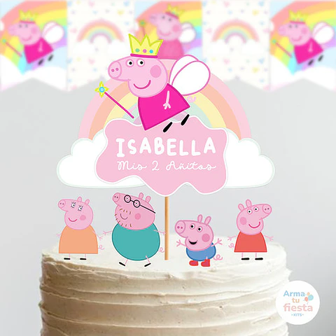Kit Imprimible Peppa Pig Cumpleaños Fiesta Candybar Editable
