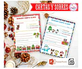 Kit Imprimible Navidad Cartas A Papá Noel Con Sobres