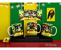 Kit Diseños Plantillas P/ Tazas Bob Marley Sublimación 