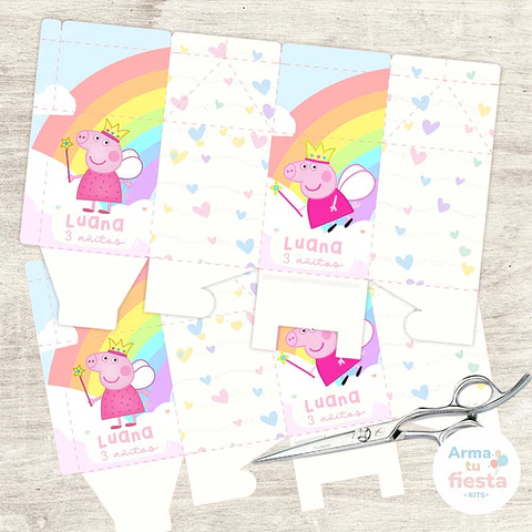Kit Imprimible Peppa Pig Cumpleaños Fiesta Candybar Editable