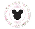 Kit Imprimible Mickey Minnie Flores Editable Tukit