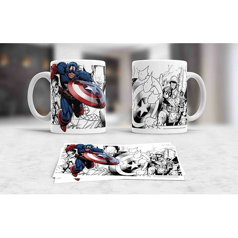 Diseños Plantillas Tazas Marvel Super Héroes Sublimación 