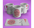 Kit Diseños Plantillas Tazas P/ Parejas Amor Sublimación M1
