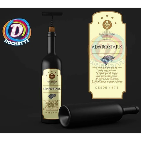 Ki Etiquetas Imprimibles / Editables Vino, Cerveza Whiskey