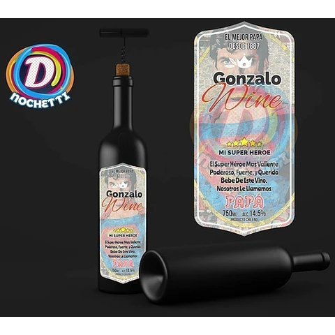 Ki Etiquetas Imprimibles / Editables Vino, Cerveza Whiskey