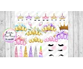 Clipart Easter Unicorns - Kit Imprimibles