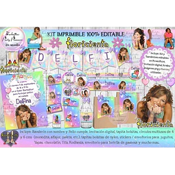 Kit Imprimible Candy Bar Floricienta 100% Editable