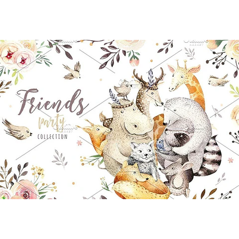Cliparts Png Animales Del Bosque Acuarela Watercolor Pa26