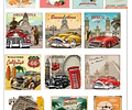 Colección De Vectores Vintage Retro Para Illustrator Eps, Ai