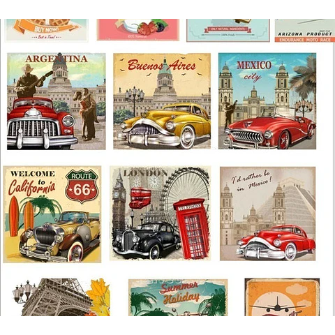 Colección De Vectores Vintage Retro Para Illustrator Eps, Ai