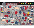 Pack Imágenes Clipart Marinero Marinerito Mar + Regalo