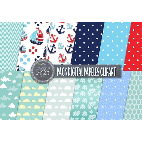 Pack Imágenes Clipart Marinero Marinerito Mar + Regalo