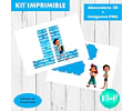 Kit Imprimible Letras 3d Editables De Luca