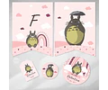 Kit Imprimible Mi Vecino Totoro Rosa