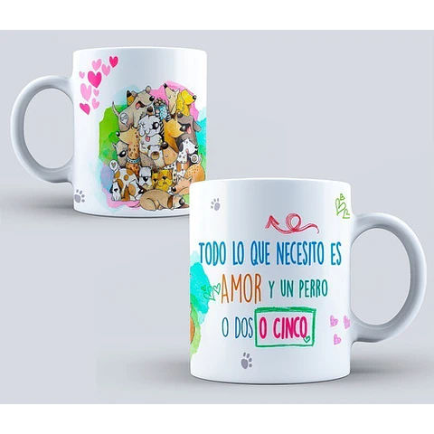 Kit Diseños Plantillas Tazas Mascotas Sublimación M2 