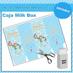Caja Milk Box Editable Imprimible El Principito