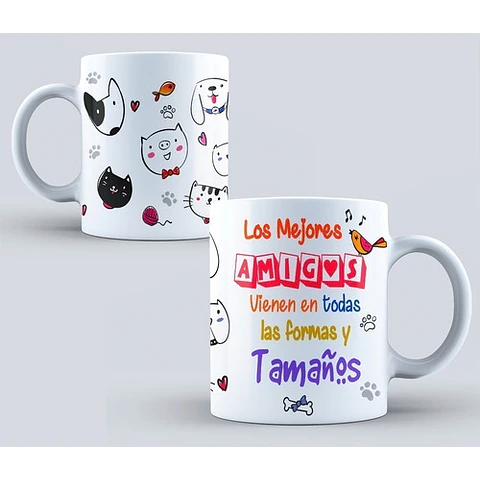 Kit Diseños Plantillas Tazas Mascotas Sublimación M2 